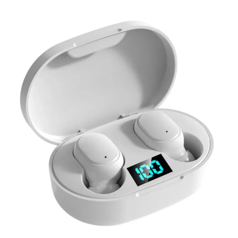E6S Wireless Earbuds – Noise Cancelling, Waterproof, LED Display Charging Case