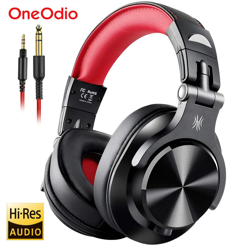 Oneodio A71 Wired Studio DJ Headphones – Over-Ear HiFi with Mic for Recording & Gaming