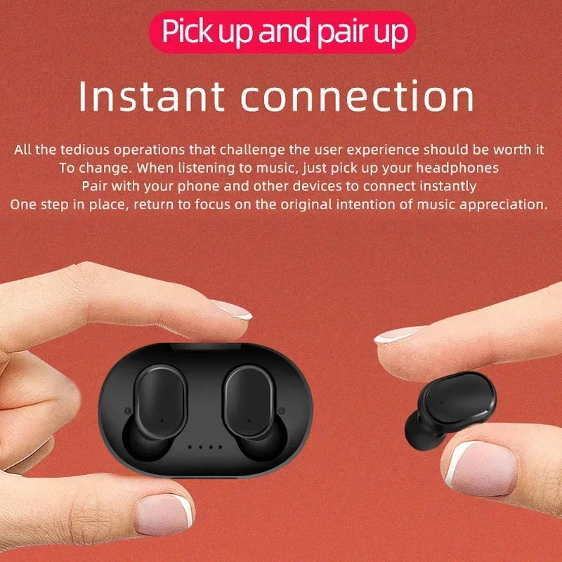 A6S TWS Wireless Earphones – Bluetooth Sport Stereo Earbuds with Charging Case