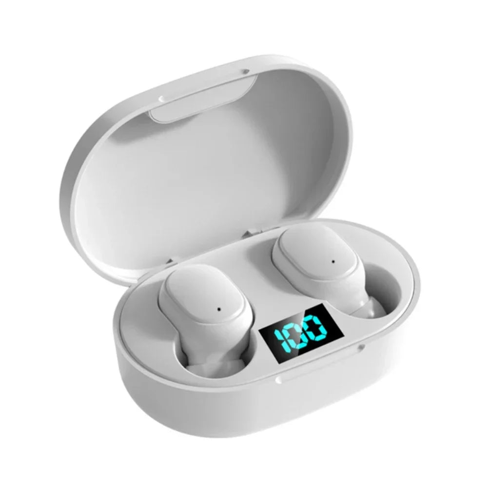 E6S Wireless Earbuds – Noise Cancelling, Waterproof, LED Display Charging Case