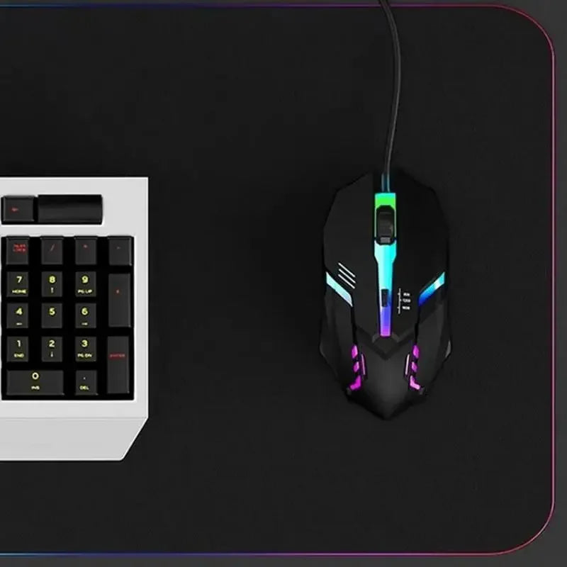 Urban Techy Ergonomic Gaming Mouse – 4-Button USB RGB Backlit