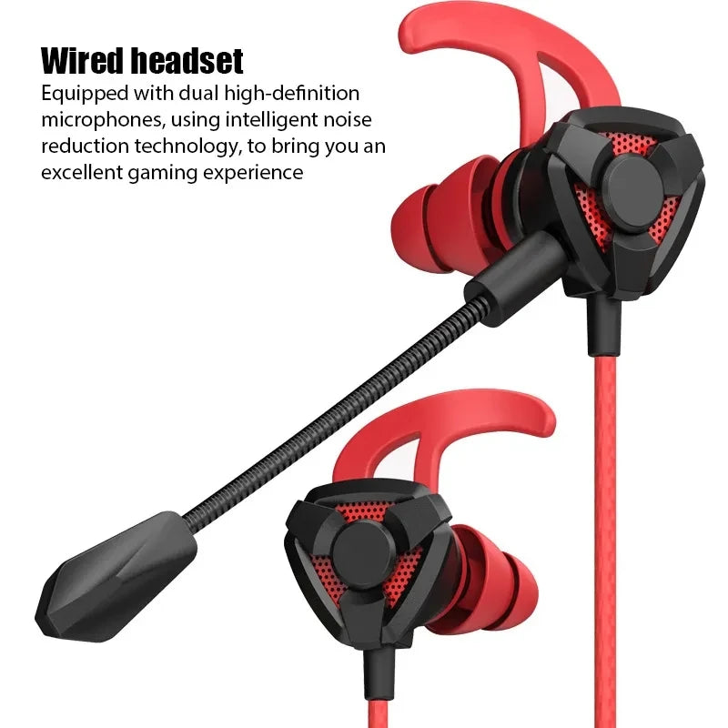 Urban Techy Wired Gaming Earbuds – In-Ear Headset with Mic for PS4, PUBG & CSGO
