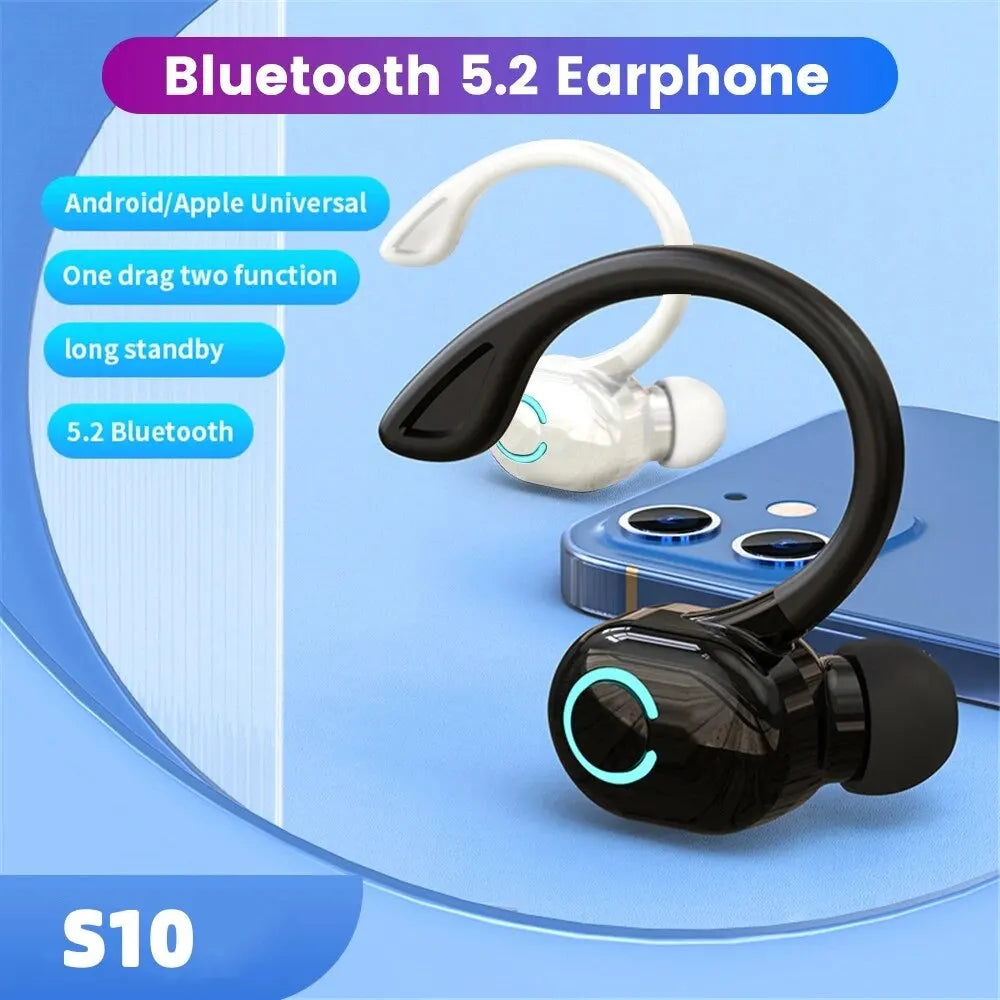 Urban Techy BT5.2 Single Ear Hook Business Earphone – Ultra Long Battery Wireless Headset