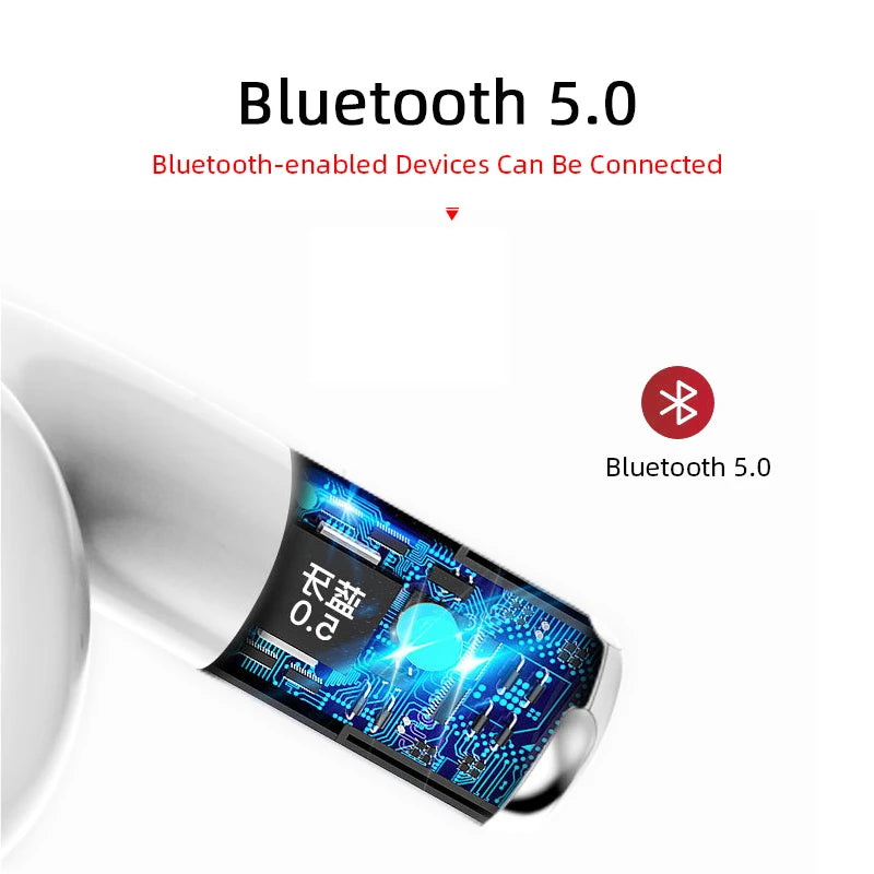 i4 Wireless Bluetooth 5.0 Earbuds – TWS Sport Headset with HD Mic & Touch Control