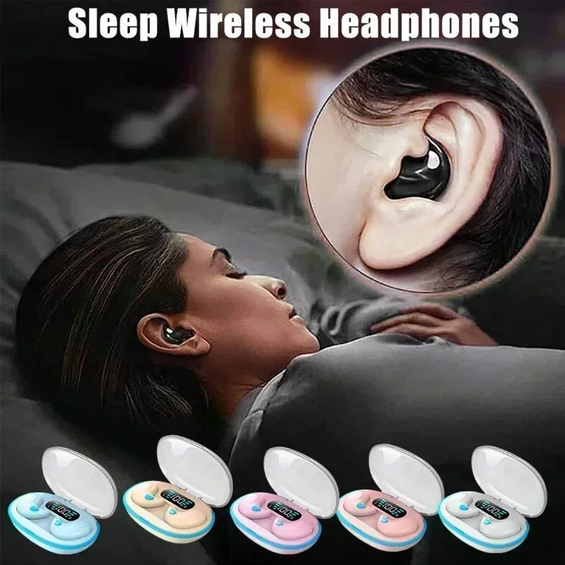 X55 Sleeping Wireless Earbuds – Mini TWS Hidden Headset with Mic, HD Call & Waterproof