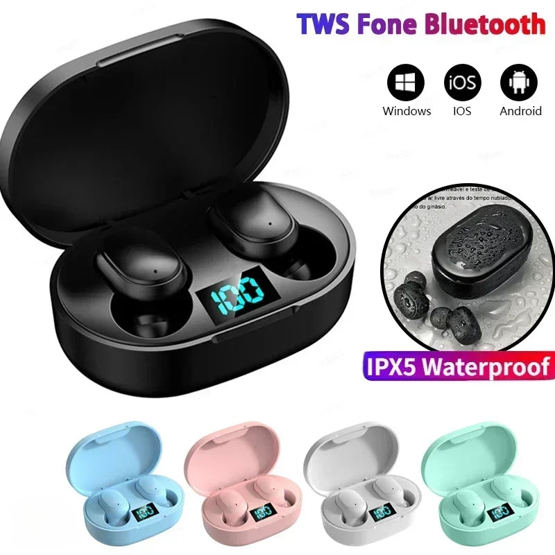 E6S TWS Wireless Bluetooth Earphones – Noise Cancelling with Microphone