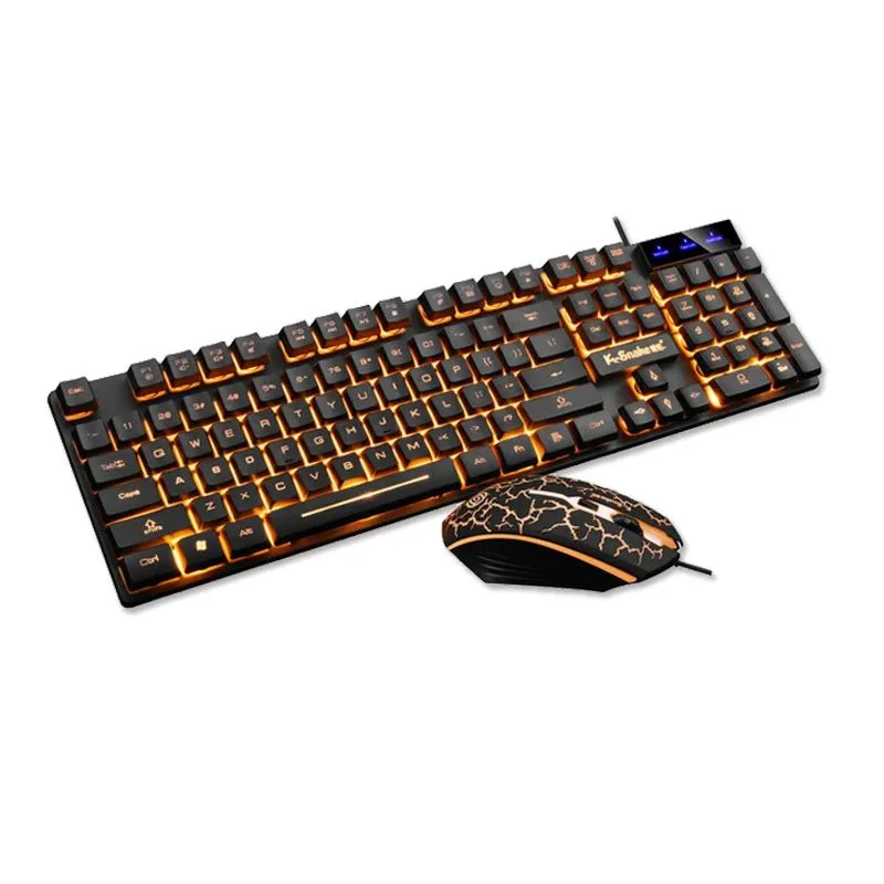 KM320 Gaming Keyboard & Mouse Combo – Waterproof, Backlit, Luminous Design