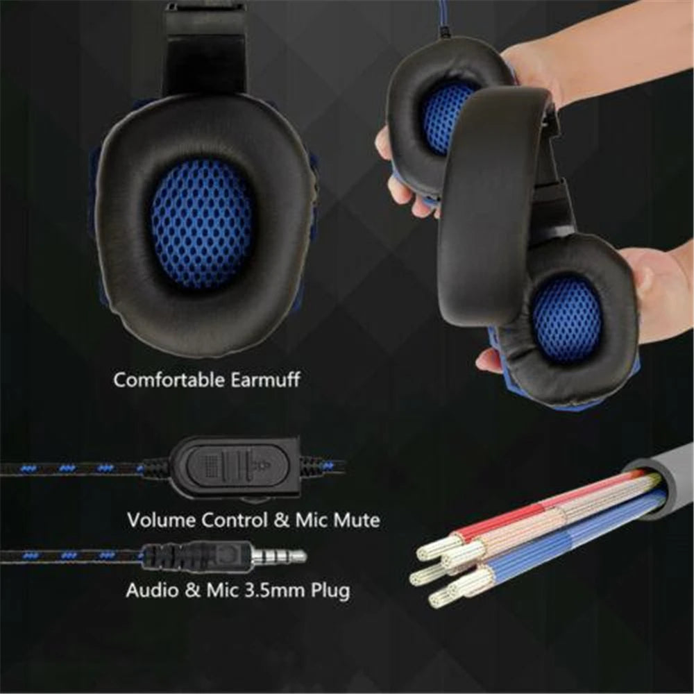 Urban Techy Multi-Platform Wired Gaming Headset – Noise Cancelling Mic for PS4/PS5/Xbox/PC