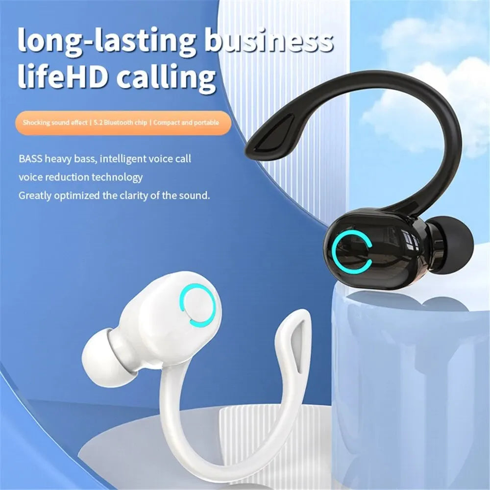 Urban Techy BT5.2 Single Ear Hook Business Earphone – Ultra Long Battery Wireless Headset