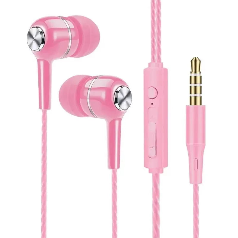 Urban Techy 3.5mm Wired Earphones – HiFi Heavy Bass, Sports & Gaming with Mic