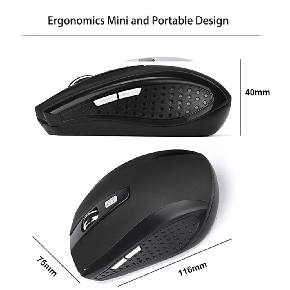 Urban Techy 2.4G Wireless Mouse – Slim, Silent, 1600 DPI for MacBook & PC