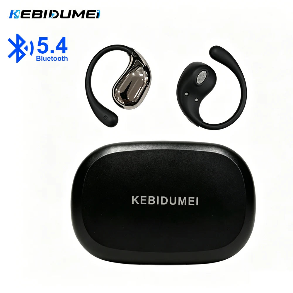 Urban Techy BT5.4 Ear Hook Wireless Earphones – TWS HiFi, Waterproof, LED Display, Touch Control