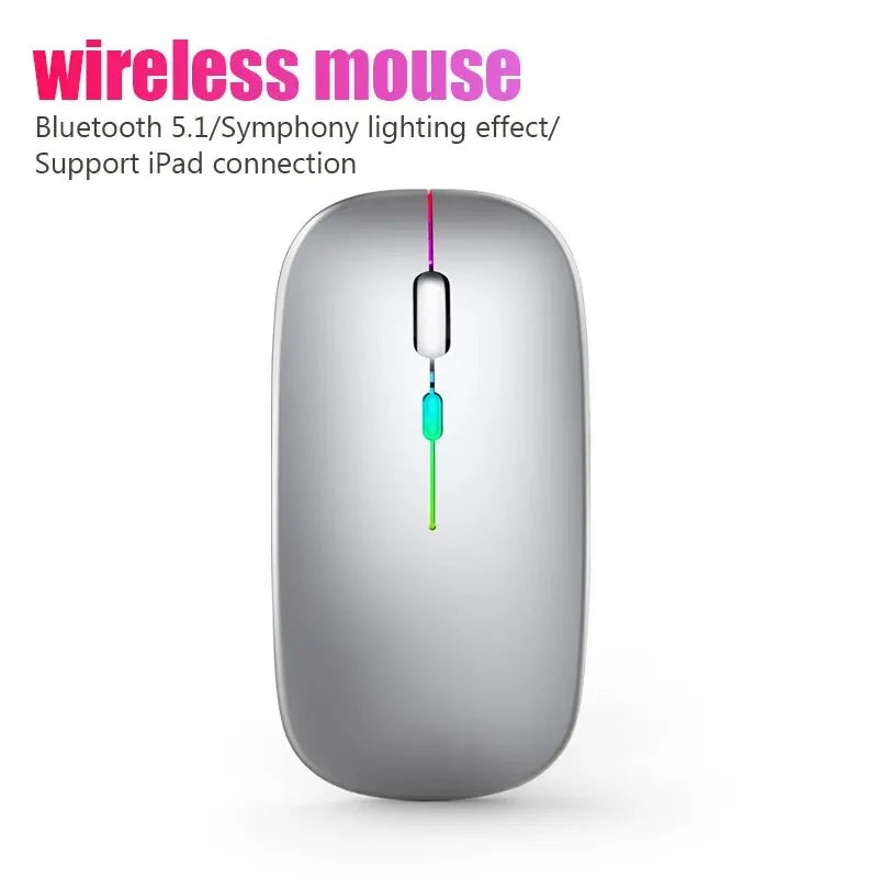 Urban Techy Wireless RGB Mouse – Rechargeable Bluetooth & USB, 3600 DPI