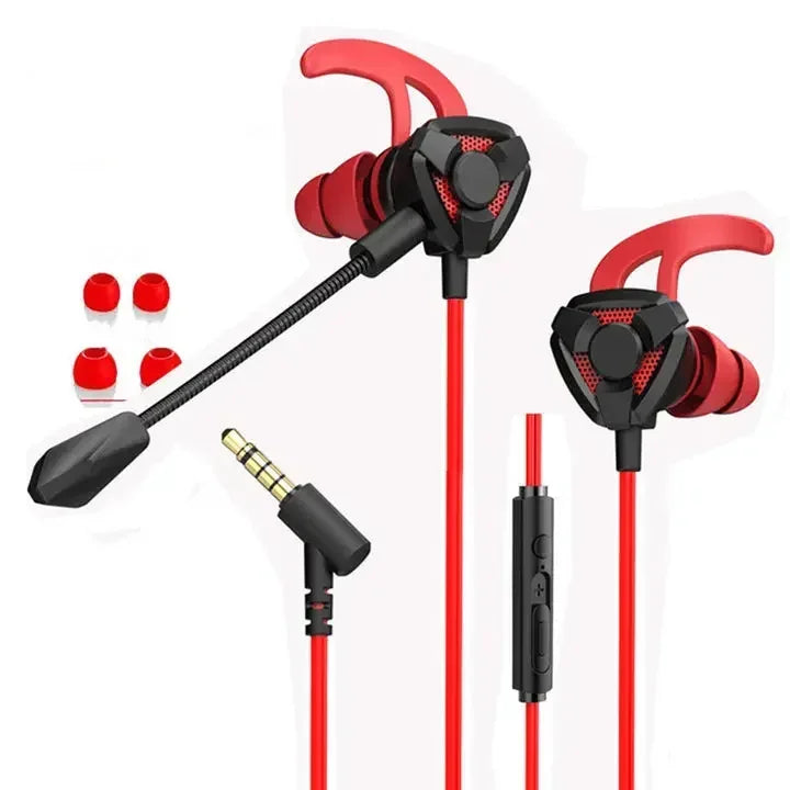 Urban Techy Gaming Earbuds with Mic – Wired In-Ear Headset for PUBG, CSGO & PS4