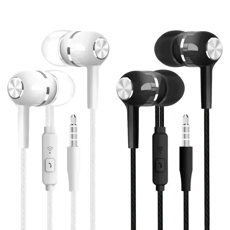 Urban Techy 3.5mm Wired Earphones – HiFi Heavy Bass, Sports & Gaming with Mic
