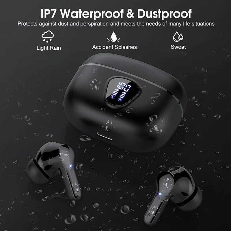 Urban Techy HiFi Wireless Earbuds – BT5.3, ENC Noise Cancelling, 48H Battery, IP7 Waterproof