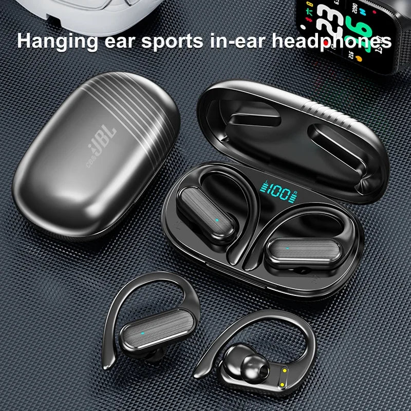 A520 TWS Wireless Earphones – Ear Hook Gaming & Sports Earbuds with Touch Control & Mic