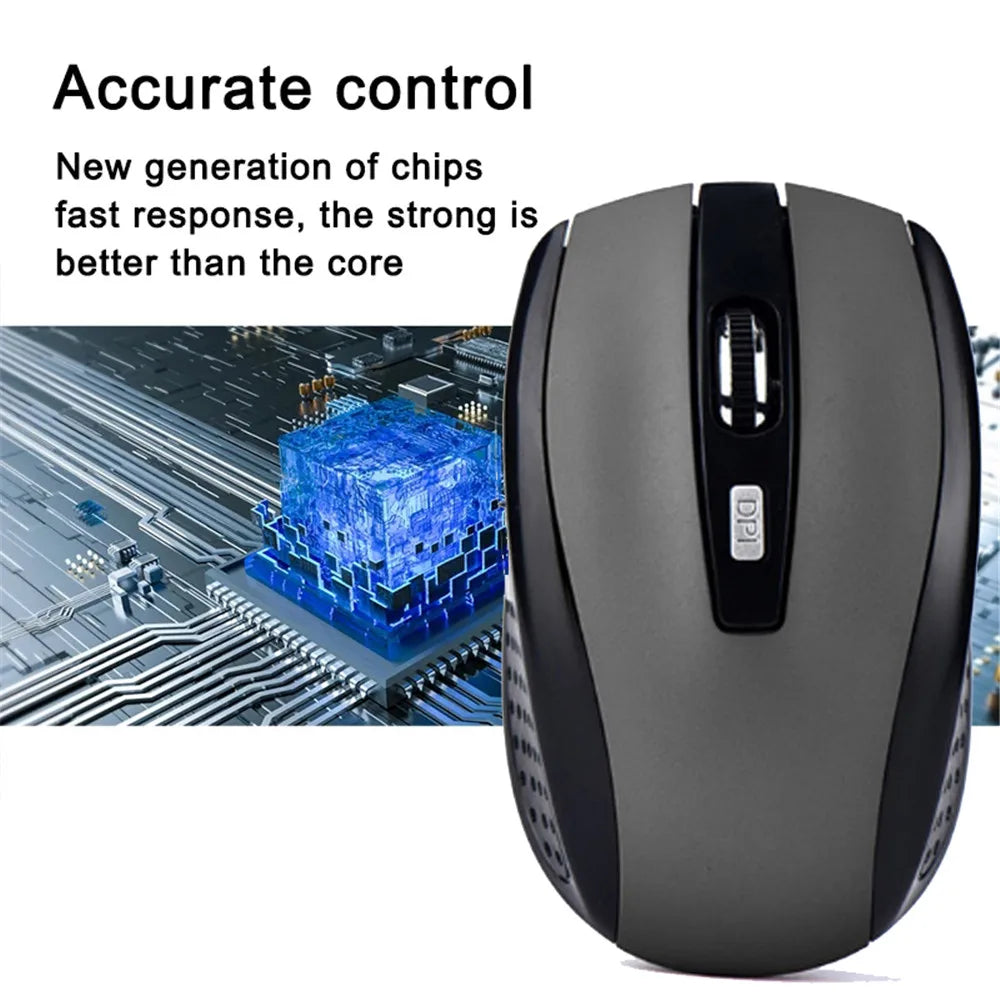 Urban Techy 2.4G Wireless Mouse – Slim, Silent, 1600 DPI for MacBook & PC