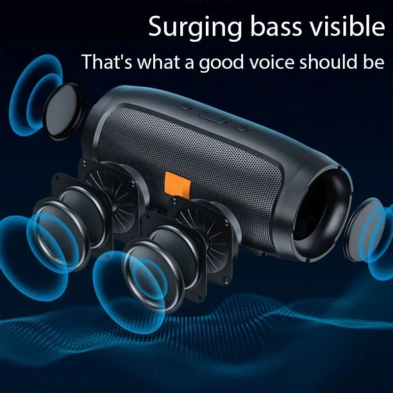 Urban Techy Portable Subwoofer Bluetooth Speaker – Waterproof, FM Radio & TF Card