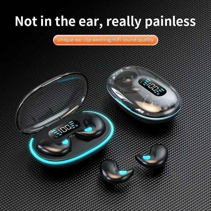X55 Sleeping Wireless Earbuds – Mini TWS Hidden Headset with Mic, HD Call & Waterproof