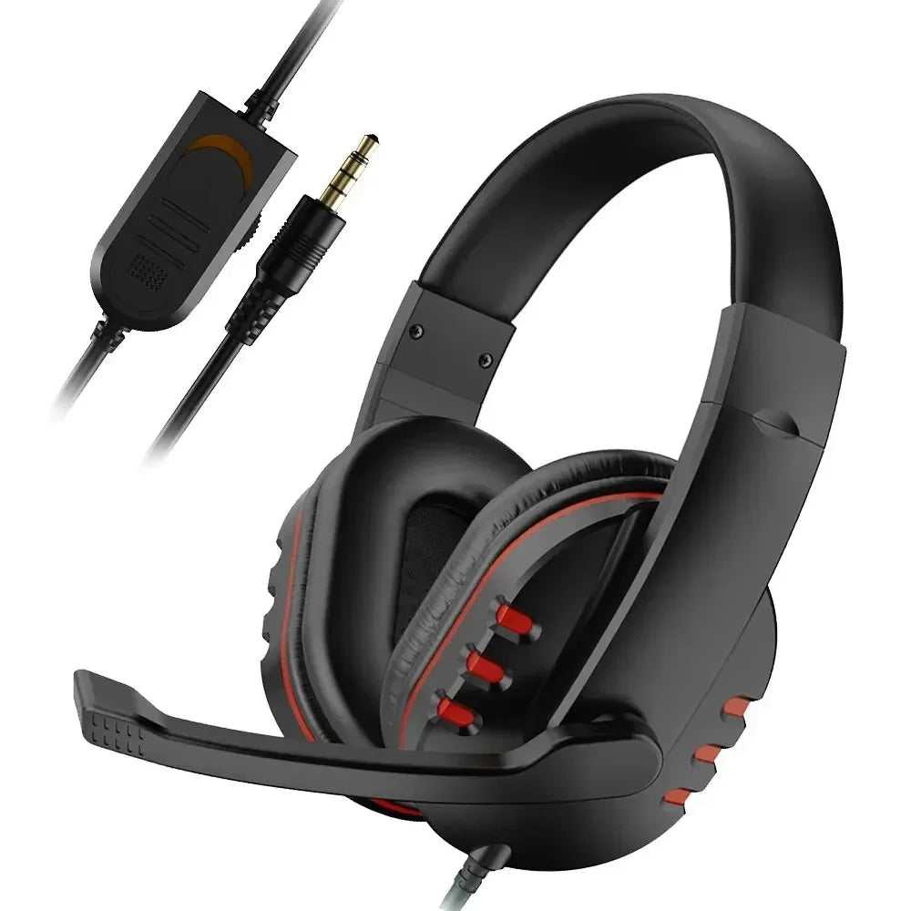 Urban Techy 3.5mm Wired Gaming Headset – Over-Ear Headphones with Mic for PS4 & PC