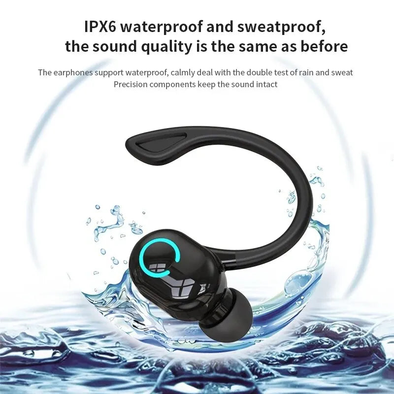 Urban Techy BT5.2 Single Ear Hook Business Earphone – Ultra Long Battery Wireless Headset