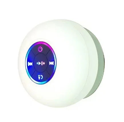 Urban Techy Mini Bluetooth Speaker – LED, IPX4 Waterproof, Suction Cup for Bathroom & Outdoor