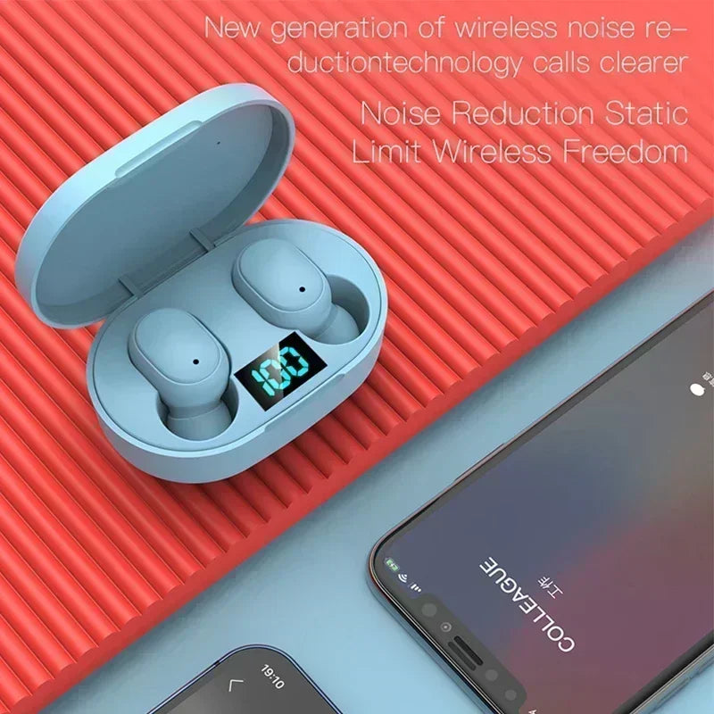 E6S TWS Wireless Bluetooth Earphones – Noise Cancelling with Microphone