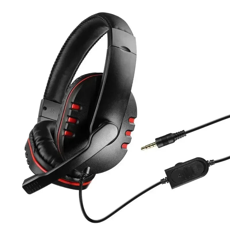 Urban Techy 3.5mm Wired Gaming Headset – Over-Ear Headphones with Mic for PS4 & PC