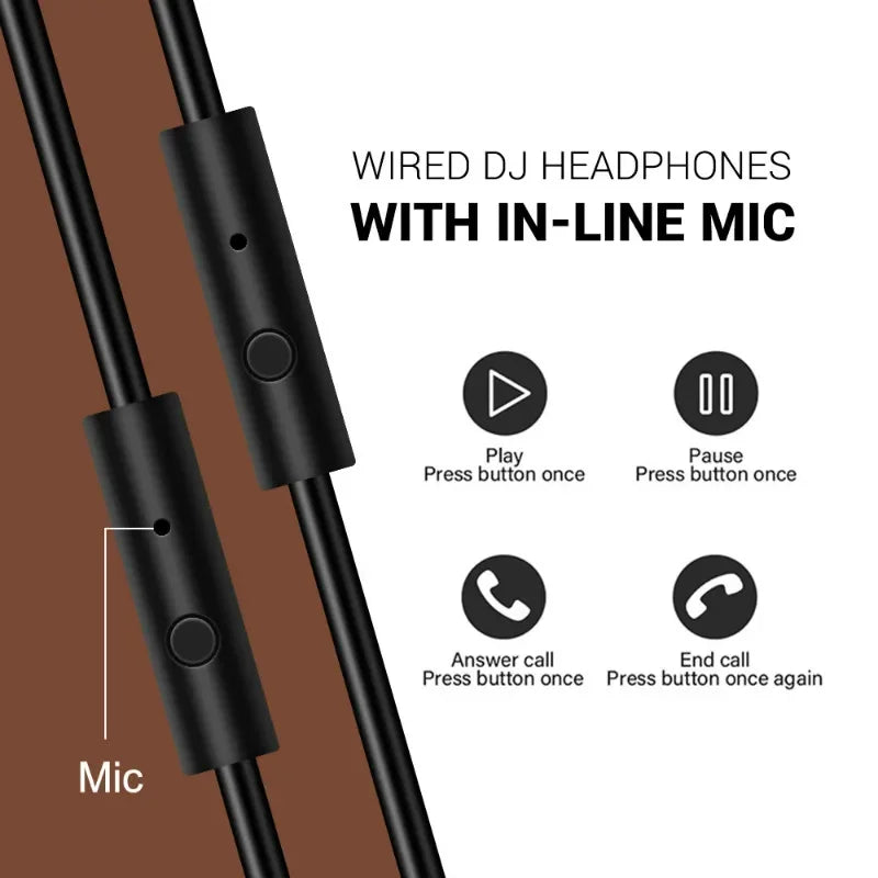 Oneodio Wired HiFi Studio DJ Headphones – Over-Ear Hi-Res with Mic for AMP, Guitar & Phone