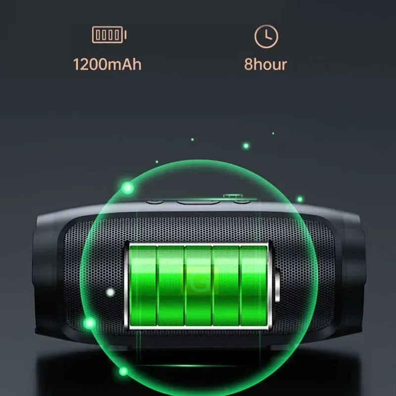 Urban Techy Portable Subwoofer Bluetooth Speaker – Waterproof, FM Radio & TF Card