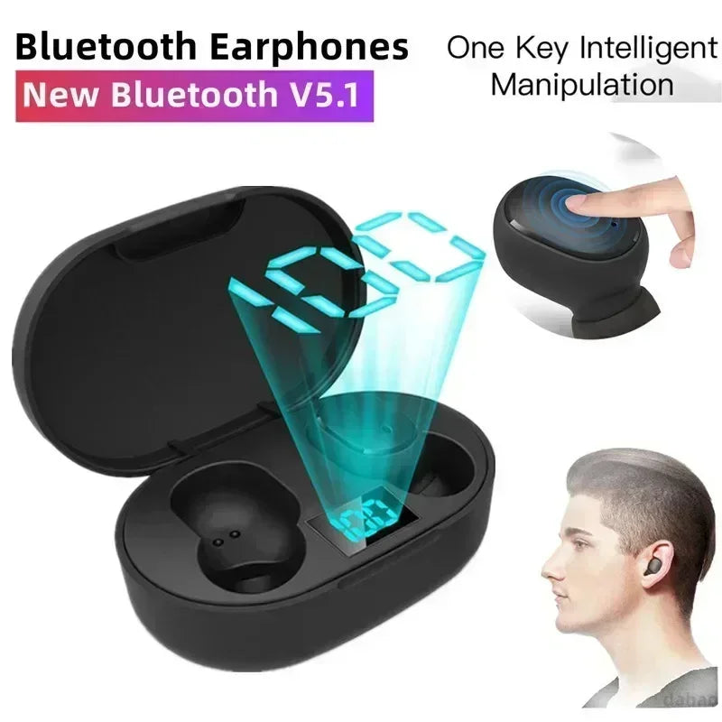 E6S TWS Wireless Bluetooth Earphones – Noise Cancelling with Microphone