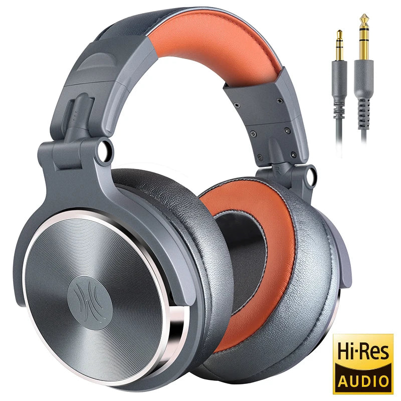 Oneodio Wired HiFi Studio DJ Headphones – Over-Ear Hi-Res with Mic for AMP, Guitar & Phone