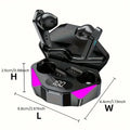 X15 TWS Wireless Gaming Earbuds – LED Display, Noise Cancelling Bluetooth Headset