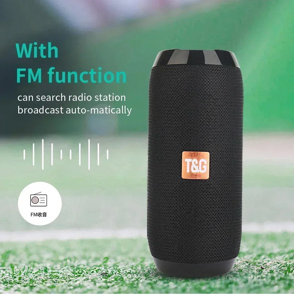 Urban Techy Portable Wireless Bluetooth Speaker – Waterproof Subwoofer, FM Radio & TF