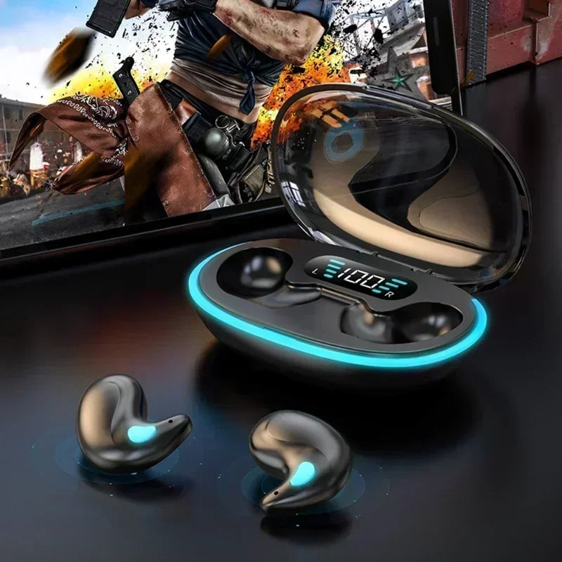 X55 Sleeping Wireless Earbuds – Mini TWS Hidden Headset with Mic, HD Call & Waterproof