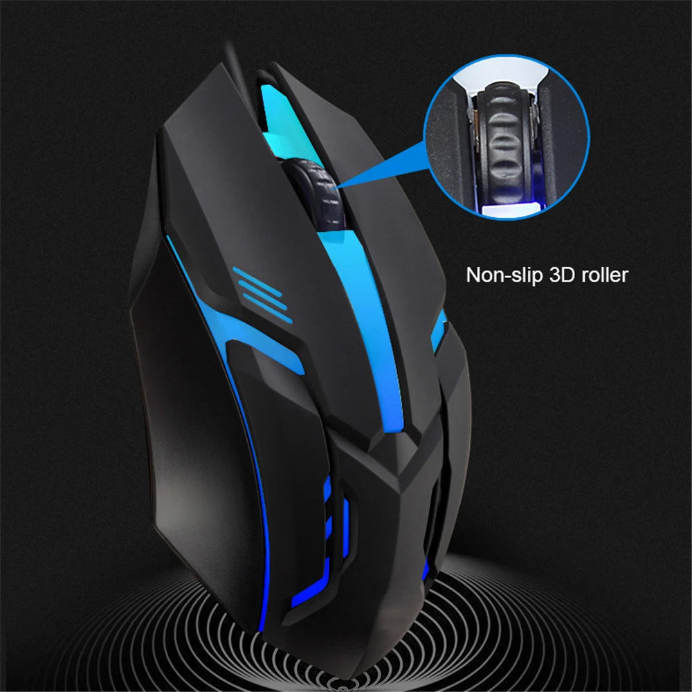 Urban Techy Wired Gaming Mouse – 5000 DPI, RGB Backlit, Silent Click