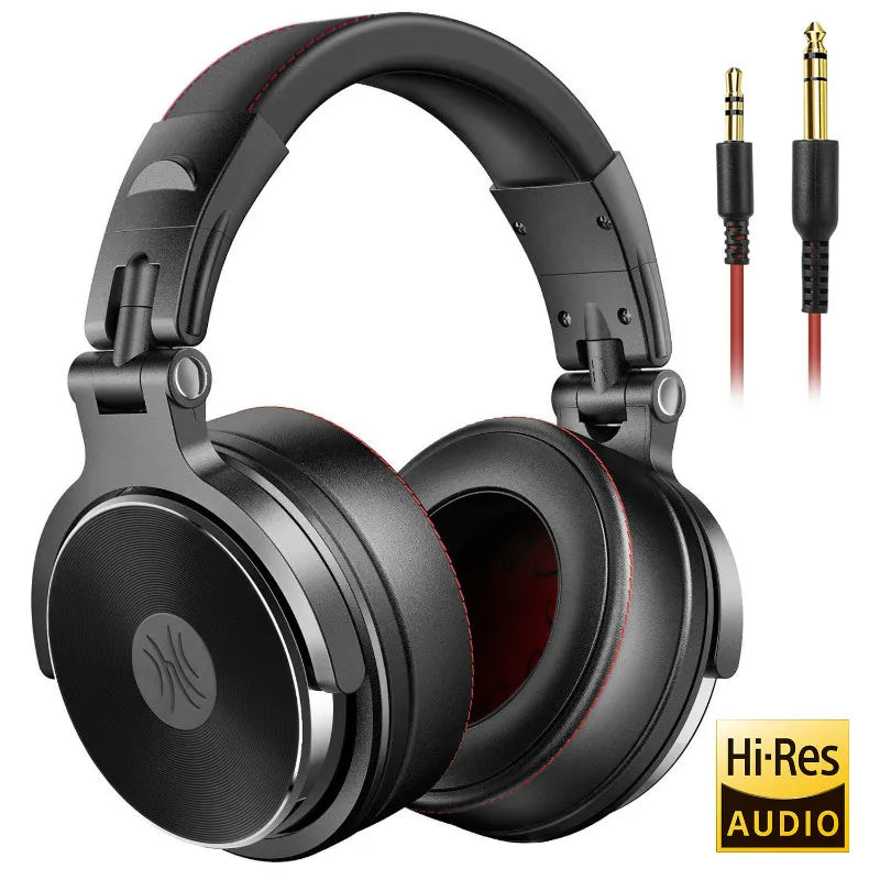 Oneodio Wired HiFi Studio DJ Headphones – Over-Ear Hi-Res with Mic for AMP, Guitar & Phone