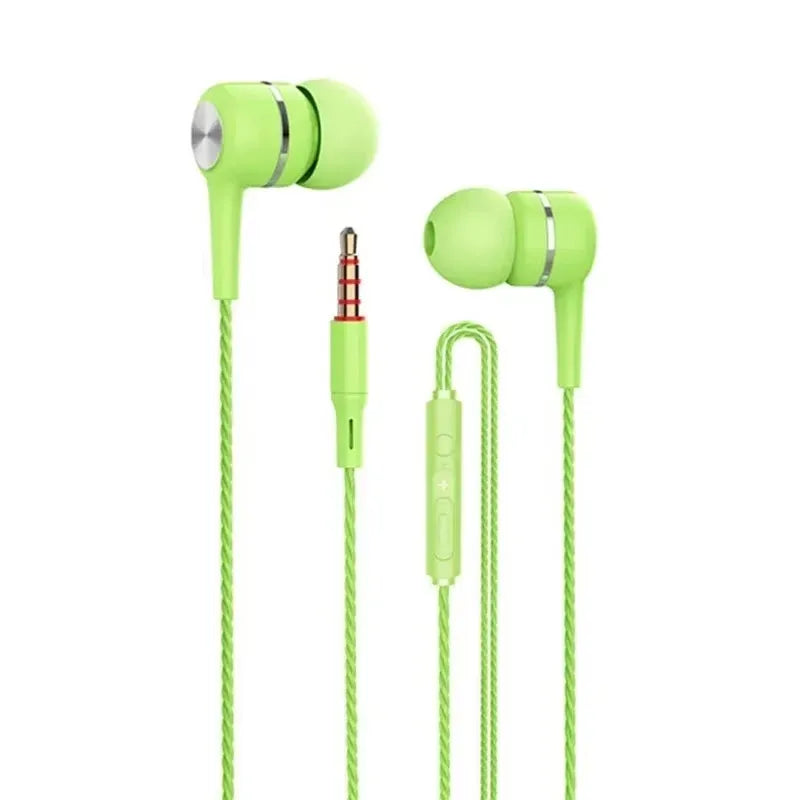 Urban Techy 3.5mm Wired Earphones – HiFi Heavy Bass, Sports & Gaming with Mic