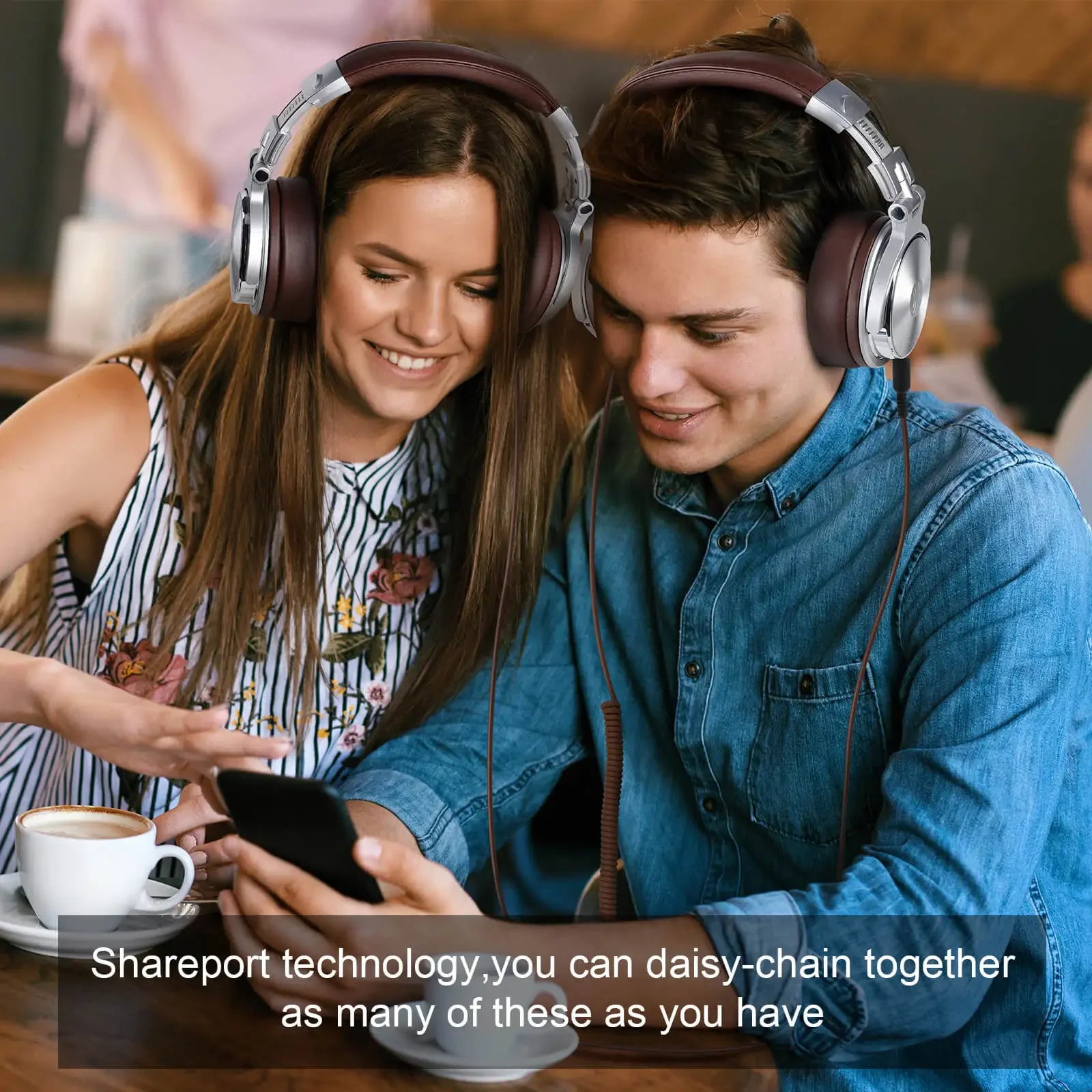 Oneodio Wired HiFi Studio DJ Headphones – Over-Ear Hi-Res with Mic for AMP, Guitar & Phone