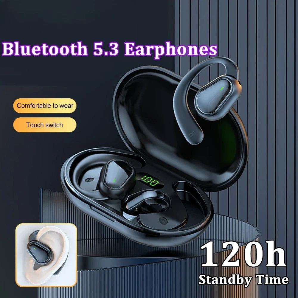 Urban Techy BT5.3 Ear Hook Earbuds – HiFi Waterproof Noise Reduction for Xiaomi & Android