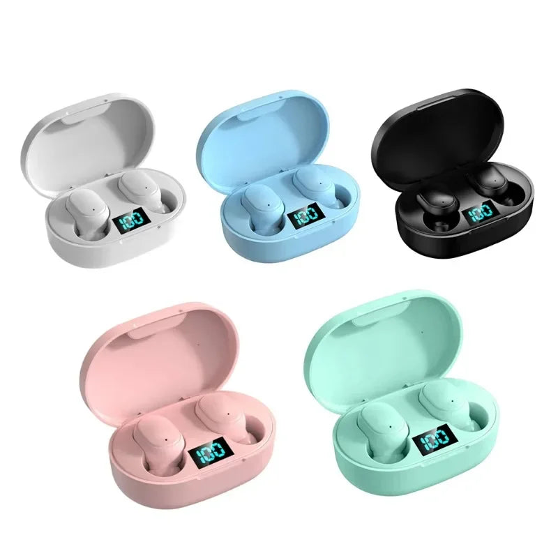 E6S Wireless Earbuds – Noise Cancelling, Waterproof, LED Display Charging Case