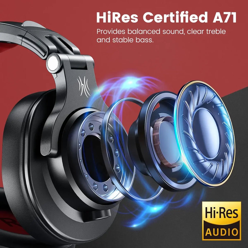 Oneodio A71 Wired Studio DJ Headphones – Over-Ear HiFi with Mic for Recording & Gaming