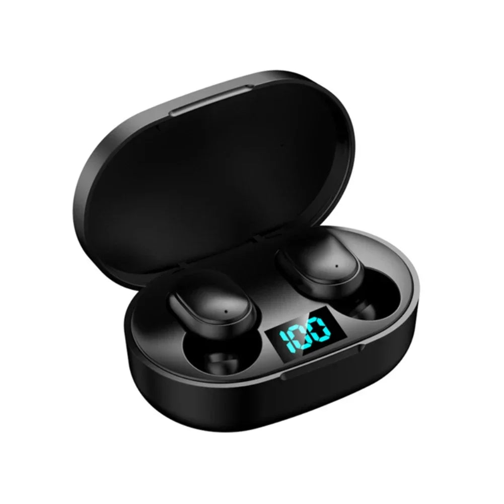 E6S Wireless Earbuds – Noise Cancelling, Waterproof, LED Display Charging Case