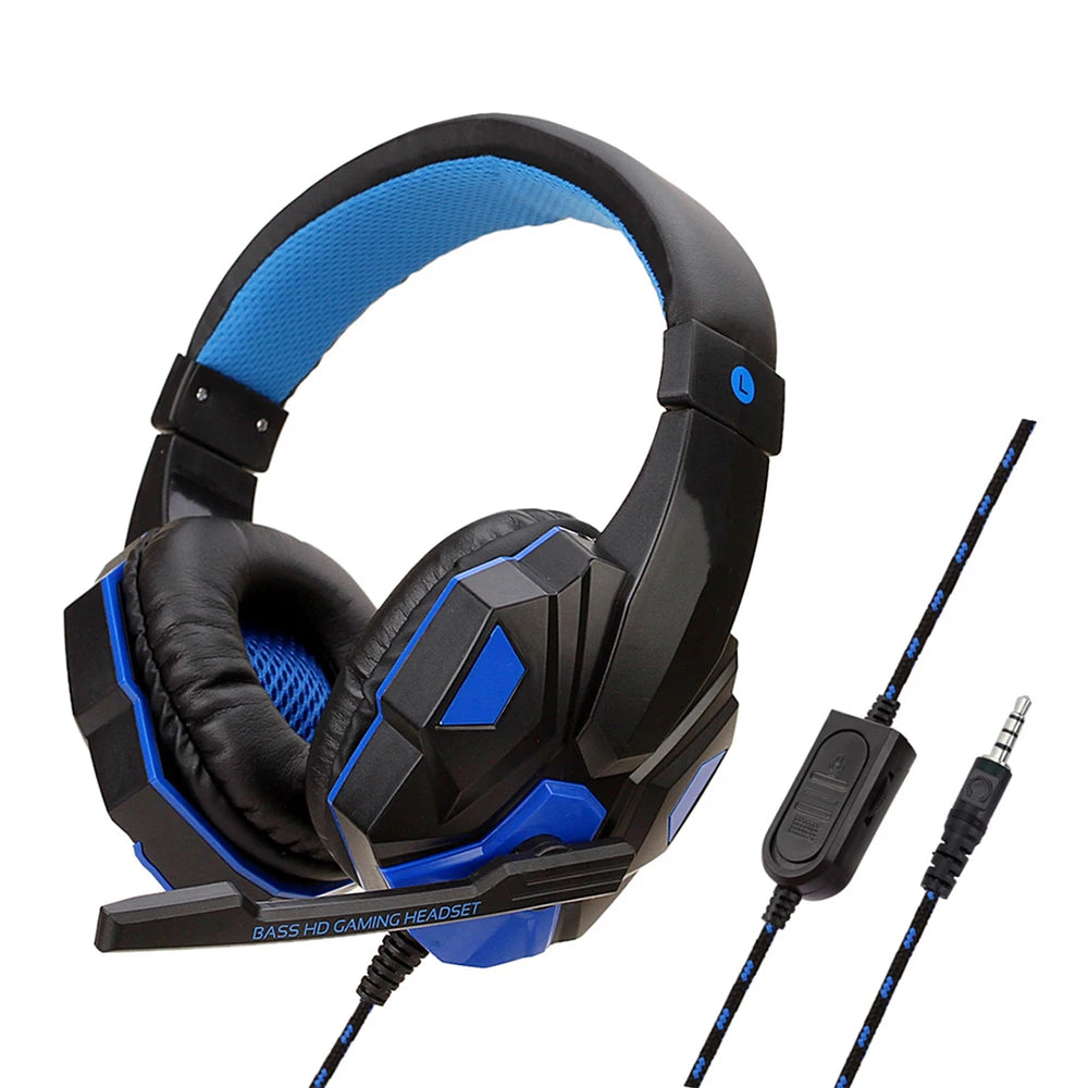 Urban Techy Wired Gaming Headset – 120° Adjustable Noise Cancelling Mic for PS4/PS5/Xbox