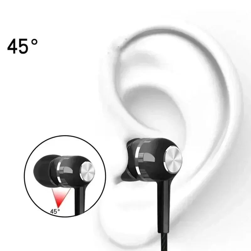 Urban Techy 3.5mm Wired Earphones – HiFi Heavy Bass, Sports & Gaming with Mic