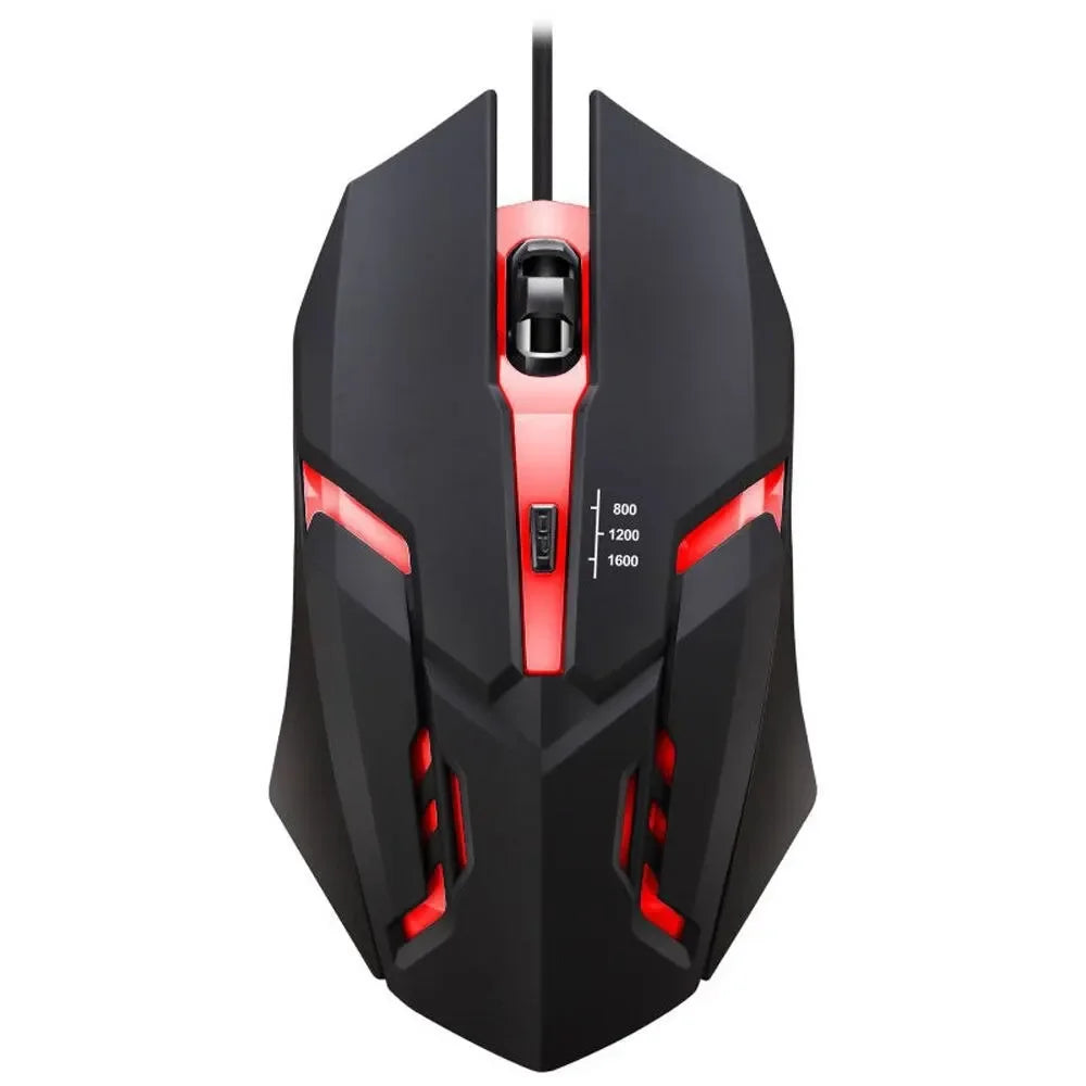 Urban Techy Ergonomic Gaming Mouse – 4-Button USB RGB Backlit