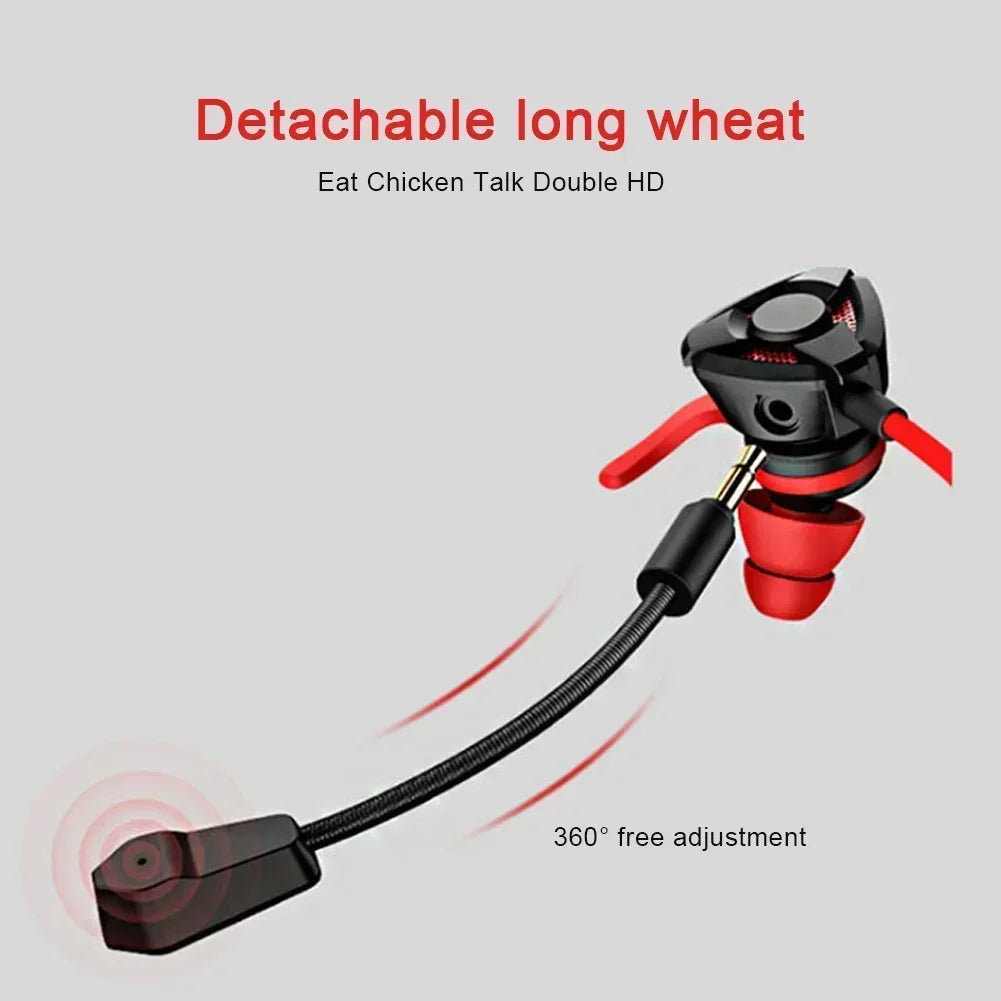 Urban Techy Gaming Earbuds with Mic – Wired In-Ear Headset for PUBG, CSGO & PS4