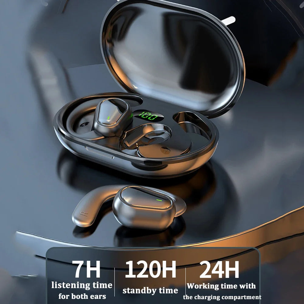 Urban Techy BT5.3 Ear Hook Earbuds – HiFi Waterproof Noise Reduction for Xiaomi & Android