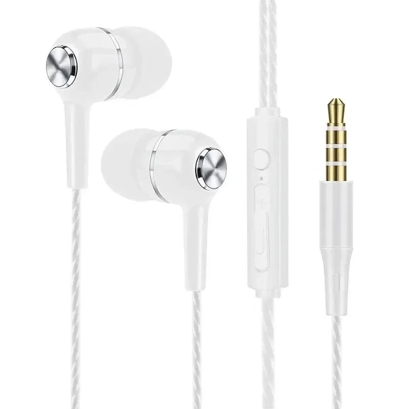 Urban Techy 3.5mm Wired Earphones – HiFi Heavy Bass, Sports & Gaming with Mic